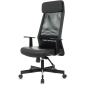 Кресло для руководителя Easy Chair 651 TPU черное (искусственная кожа/сетка, металл)