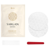 Косметический набор Grass Sargan флоупак (ватные палочки - 3 шт, ватные диски - 2 шт, пилка - 1 шт, 300 штук в упаковке)