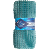 Плед Texrepublic Deco Кубики фланель 150х200 см бирюзовый