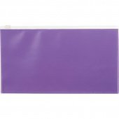 Папка-конверт на молнии Attache Color 150х264 мм фиолетовая 0.16 мм