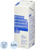 Молоко БМК ультрапастеризованное 3.2% 975 мл купить в интернет-магазине товаров для офиса и дома ТопГрад с доставкой