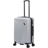 Чемодан Torber Lama размер M 62 л из ABS-пластика серебристый