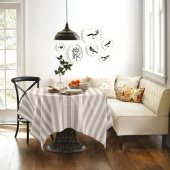 Скатерть на стол прямоугольная Волшебная Ночь 165х200 см полиэстер  рогожка бежевая