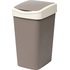 Ведро мусорное Violet Tandem 35 л пластик с крышкой шоколад/слоновая  кость (51x28x36 см)