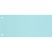 Разделитель листов Комус картонный 100 листов голубой (105x240 мм)