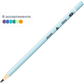Карандаш чернографитный деревянный HB Attache Shine заточенный трехгранный