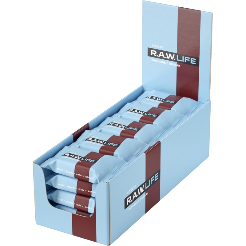 Конфеты R.A.W.Life Sweets Трюфель с солью 18 г (20 штук в упаковке)