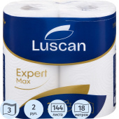 Полотенца бумажные Luscan Expert Mega 3-слойные белые 2 рулона по 18  метров