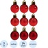 Набор шаров ёлочных Miland Новогоднее настроение пластик красные  (диаметр 3 см, 24 штуки в упаковке) купить в интернет-магазине товаров для офиса и дома ТопГрад с доставкой