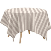 Скатерть на стол прямоугольная Волшебная Ночь Рогожка 165х200 см полиэстер бежевая/темно-бежевая