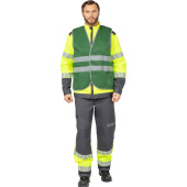 Жилет рабочий летний Тип 1Т с СОП зеленый (размер 52-54, рост 170-176)