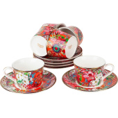 Набор чайный Nouvelle Home Secret Garden на 6 персон фарфор (12  предметов) Набор чайный Nouvelle Home Secret Garden на 6 персон фарфор (12  предметов)