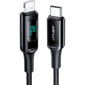 Кабель Acefast C6-01 USB Type-C - Lightning 1.2 метра (AF-C6-01-BK) Кабель Acefast C6-01 USB Type-C - Lightning 1.2 метра (AF-C6-01-BK)