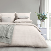 Постельное бельё Verossa Stripe Antique White (евро, страйп)