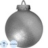 Ёлочный шар новогодний BigDecor пластик серебристый (диаметр 15 см)