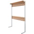 Вешалка напольная односторонняя (бук/серый, 1200х275х1600 мм)