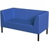 Диван двухместный Bonus синий (искусственная кожа) купить в интернет-магазине товаров для офиса и дома ТопГрад с доставкой
