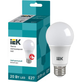 Лампа светодиодная IEK LLE-A60-20-230-40-E27 20 Вт Е27 А 4000 К 2000 Лм (463151)