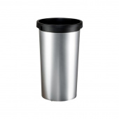 Контейнер-ведро для мусора и отходов Vileda Professional Ирис 50 л круглый металлизированный пластик (38х73 см, арт. производителя 137735)