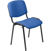 Стул офисный Easy Chair Изо синий экокожа металл чёрный (550726)