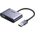 Переходник Ugreen CM449 USB Type-A - HDMI - VGA 0.1 метра (20518_)