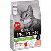 Корм для стерилизованных кошек сухой Purina Pro Plan С лососем 3 кг (для поддержания органов чувств)