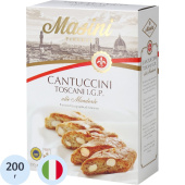 Печенье сахарное Masini Cantuccini Toscani I.G.P с миндалём 200 г Печенье сахарное Masini Cantuccini Toscani I.G.P с миндалём 200 г
