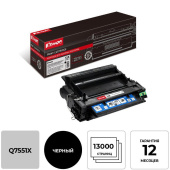 Картридж лазерный Комус 51X Q7551X для HP черный совместимый повышенной емкости