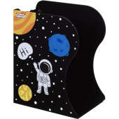 Подставка для книг Комус Класс Space time металлическая чёрная