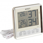 Цифровой термогигрометр с выносным датчиком температуры и влажности RST02413 слоновая кость