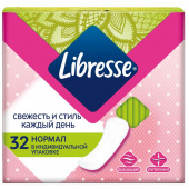 Прокладки женские ежедневные Libresse Normal (32 штуки в упаковке)