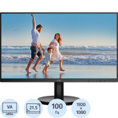 Монитор 21.5" AOC 22B30HM2 чёрный
