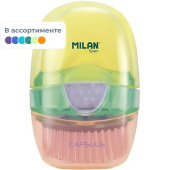 Ластик Milan Capsule New Look из синтетического каучука овальный 80x145x55 мм