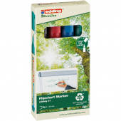 Набор маркеров для бумаги для флипчартов Edding 31 Ecoline 4 цвета (толщина линии 1,5-3 мм)