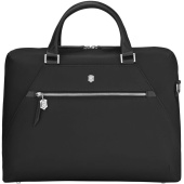 Портфель Victorinox черный из натуральной кожи и нейлона (612209)