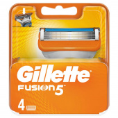 Сменные кассеты для бритья Gillette Fusion (4 штуки в упаковке)