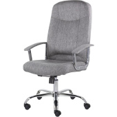 Кресло для руководителя Easy Chair СН-277 серое (ткань, металл)