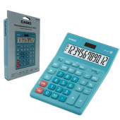 Калькулятор настольный ПОЛНОРАЗМЕРНЫЙ Casio GR-12C-LB 12-разрядный бирюзовый