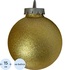 Ёлочный шар новогодний BigDecor пластик золотистый (диаметр 15 см)