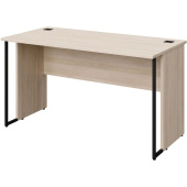 Стол прямой Easy to lead K-Loft 241S011 (дуб скандинавский/чёрный  1380х670х752 мм)