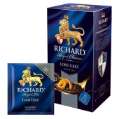 Чай черный Richard Lord Grey 25 пакетиков (бергамот, лимон)