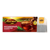 Чай черный Лисма Насыщенный 25 пакетиков