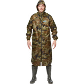 Плащ влагозащитный Hunter WPL ПВХ на молнии хаки (размер 60-62, рост  170-176)