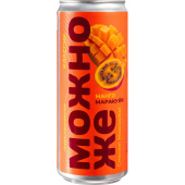 Лимонад газированный Можно Же манго-маракуйя 0.33 л купить в интернет-магазине товаров для офиса и дома ТопГрад с доставкой