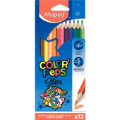 Карандаши цветные Maped Color'Peps Star 12 цветов трехгранные (183212)