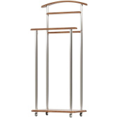 Вешалка костюмная Комус Мебель Элдридж (дуб американский/хромированный,  500х295х1050 мм)