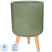 Кашпо Idealist Флоу 17 л фисташковый (46x30 см)