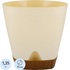 Горшок для цветов с поддоном InGreen Wood 1.35 л сливочный/бук (13x14  см) купить в интернет-магазине товаров для офиса и дома ТопГрад с доставкой
