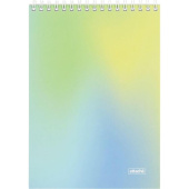 Блокнот Attache Яркий Градиент №1 А5 80 листов в клетку гребень Soft touch (204х146 мм)