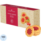 Печенье сдобное Деловой Стандарт с вишневым мармеладом 100 г купить в интернет-магазине товаров для офиса и дома ТопГрад с доставкой
